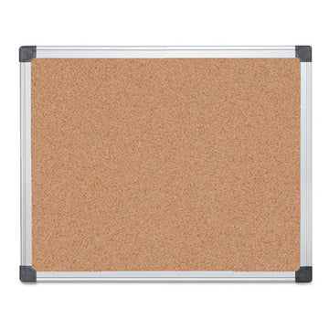 MasterVision® Value Cork Bulletin Board With Aluminum Frame, 48 X 96, Natural freeshipping - TVN Wholesale